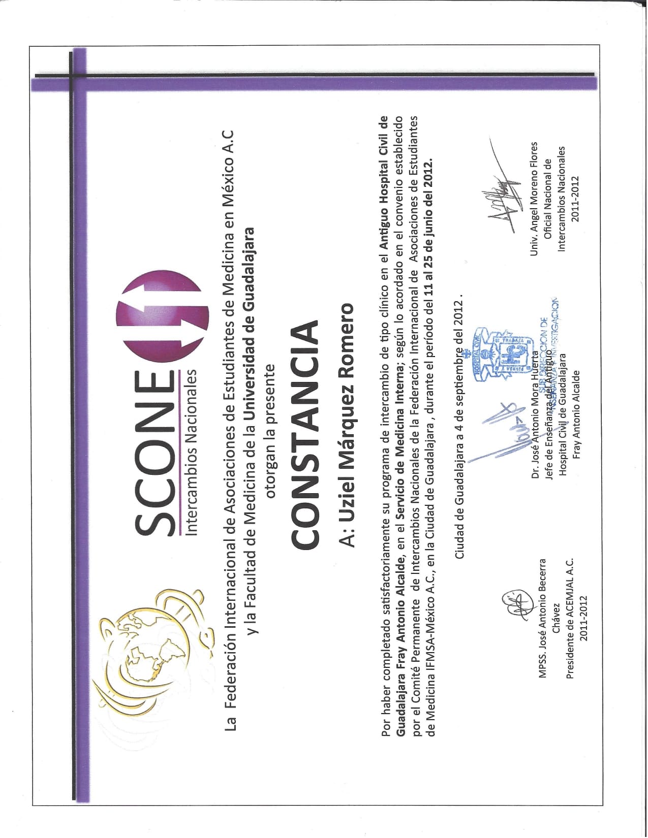 Intercambio Guadalajara 2012